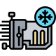 car cooling system icon